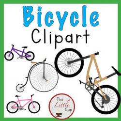 Bicycle Clipart for All Riding Styles by The Little Cup | TpT