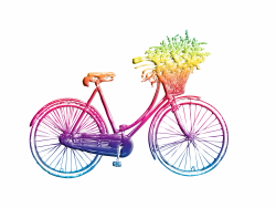 Vintage Bicycle Colorful Clipart Free Stock Photo - Public Domain ...
