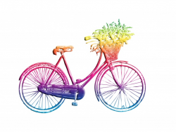 Vintage Bicycle Colorful Clipart Free Stock Photo - Public ...