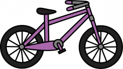 Purple Bike Clipart