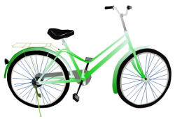 Green Bike Free Clipart