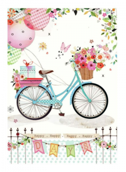 Lynn Horrabin - bicycle.jpg | Happy Birthday | Pinterest | Bicycling ...