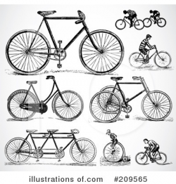 Bicycle Clipart #209565 - Illustration by BestVector