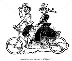 Bicycle Built for Two Images | Vintage Bicycle Clip Art Free ...