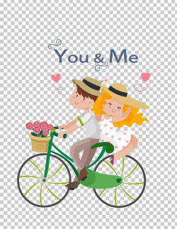 Couple Bicycle Love Illustration PNG, Clipart, Area, Bicycle ...