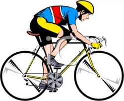 Man On Bicycle Clipart