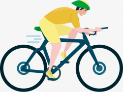 Cycling Man, Man, Bicycle, Cartoon PNG Image and Clipart for Free ...