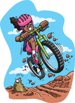 Bikes and Bicycles - Girl on Mountain Bike | Clipart | The Arts ...