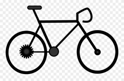 Bicycle Clipart Outline - Happy Fathers Day Cycling - Png ...