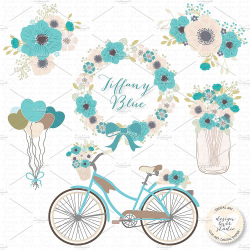 Vector Bicycle Blue cliparts ~ Illustrations ~ Creative Market