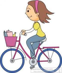 Bicycle Clipart Clipart- riding-bicycle-with-full-basket-clipart ...
