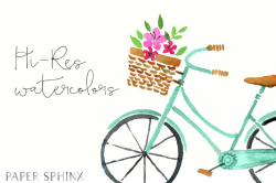 Watercolor Spring Clipart | Spring Clip Art - Flowers - Spring ...