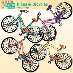 Bicycle and Bike Clip Art | Summer Graphics for Classroom Decor ...