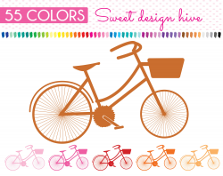 Bicycle Clipart, Bicycle Clip art, Vintage Bicycle clipart, Bike ...