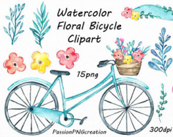 Bicycle watercolor | Etsy
