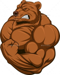 Strong Bear | Biggest biceps, Illustrations and Bear art