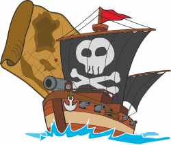Clipart - Pirate Ship