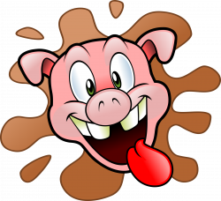 Clipart - Happy pig head