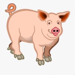Pig - Coloured - Clip Art Of Pig #57885 - Free Cliparts on ...