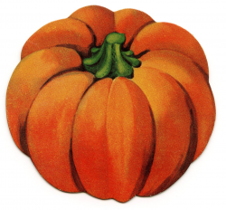 Vintage Halloween Clip Art - Cute Little Pumpkin - The Graphics Fairy