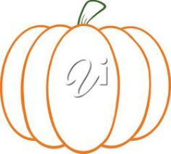 Fall Clip Art Black And White | Line Drawing of a Pumpkin ...