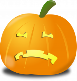 Clipart - Sad pumpkin