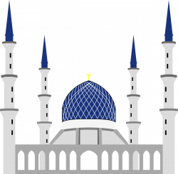 Clipart - Sultan Salahuddin Abdul Aziz Shah Mosque, Shah Alam (simple)