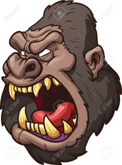 Angry Gorilla Clipart