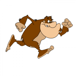Big Foot clipart animated - Pencil and in color big foot clipart ...