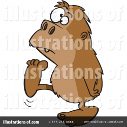 Bigfoot Clipart #1080579 - Illustration by toonaday