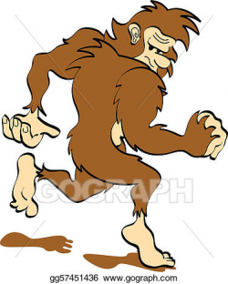 Vector Art - Bigfoot or sasquatch clip art. Clipart Drawing ...