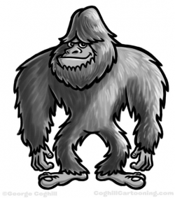 Bigfoot/Yeti/Sasquatch sketch - Coghill Cartooning