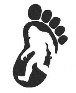 1-101 Sasquatch (Bigfoot) Shadow Pattern #1 | scroll saw patterns ...