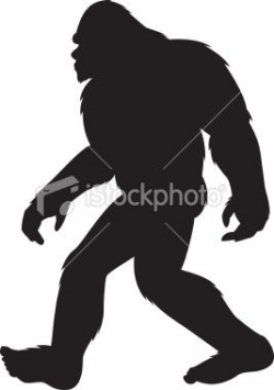 silhouette of a bigfoot walking | Bigfoot, Silhouettes and Illustrations