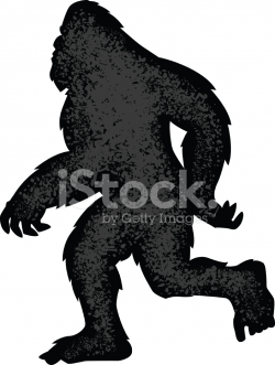 Walking Bigfoot Silhouette Stock Vector - FreeImages.com