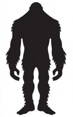 silhouette of a bigfoot walking | Bigfoot, Silhouettes and Cricut