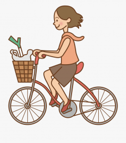 This Free Icons Png Design Of Woman Riding A Bicycle - Ride ...