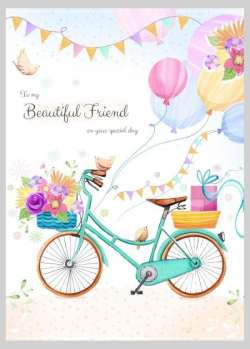 Happy Birthday - Balloons Flowers Birds - By: Victoria Nelson ...