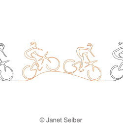 Mountain Biking Border | Janet Seiber | Computerized Quilting Designs