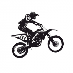 Dirt Bike Silhouette at GetDrawings.com | Free for personal use Dirt ...