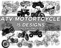 motorcycle svg, ATV svg, motorcycle clipart, motorbike svg, bike svg ...