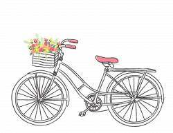 Free Romantic Bicycle Clip Art - Free Pretty Things For You