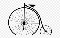 Drawn Bike Old Fashioned - Bicycle Clip Art - Png Download ...