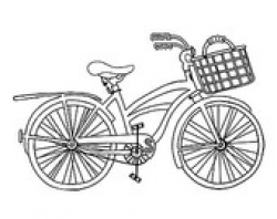Items similar to Beach Cruiser Bicycle Outline- JPEG - PNG - Digital ...