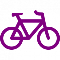 Purple bicycle icon - Free purple bicycle icons