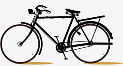 Bicycle Side View, Black, Side View, Bicycle PNG Image and Clipart ...