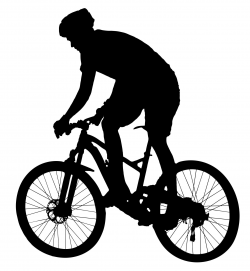 Man Racing On Bike Silhouette Clipart - Design Droide