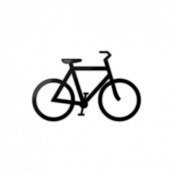 Bicycle Cartoon Black And White Bike Bikes Icon 038403 ...