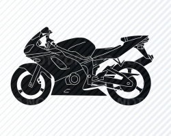Motorcycle Vector Images - SVG Silhouette - Clipart - Cutting Files SVG  Image For Cricut - Street Bike Motorcycle- Eps, Png ,Dxf -Clip Art
