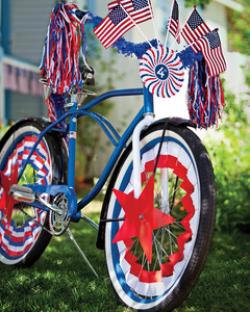 Fourth of July Bike Clip Art | Martha Stewart